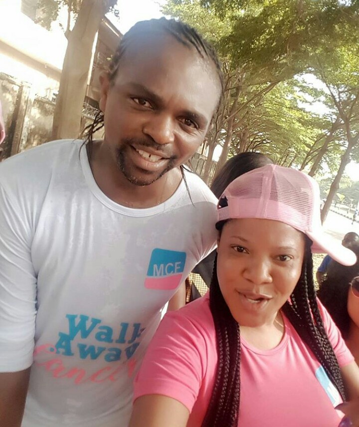 kanu Nwankwo and toyin aimakhu at medicaid walkaway cancer