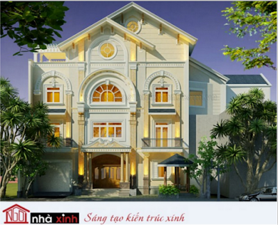 thiet ke biet thu dep, biet thu co dien