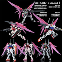 P-Bandai MG 1/100 DESTINY IMPULSE GUNDAM R (REGENES) English Color Guide & Paint Conversion Chart