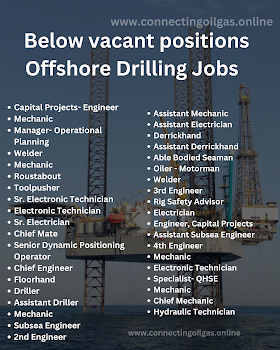  Below vacant positions Offshore Drilling Jobs 