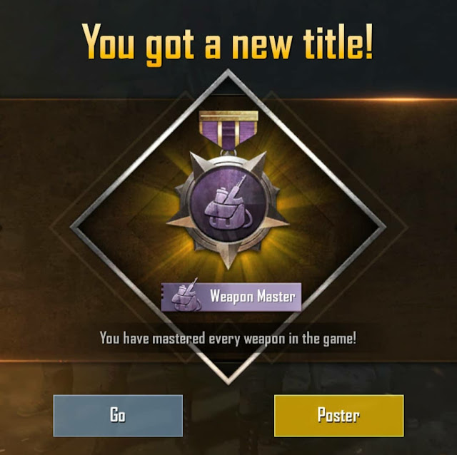 Cara mendapatkan gelar master senjata PUBG Mobile