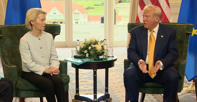 Von der leyen Trump Turnberry Kotau