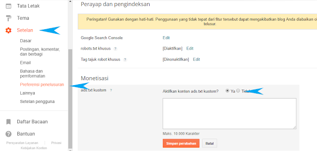 Cara Mengaktifkan Ads.txt pada Blogger