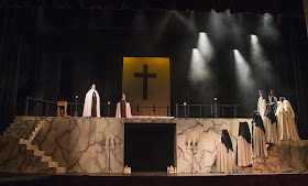 IN PERFORMANCE: a scene from UNCG Opera Theatre's production of Francis Poulenc's DIALOGUES OF THE CARMELITES, April 2016 [Photo by Rachel Anthony, © by rayphotographyco.com]