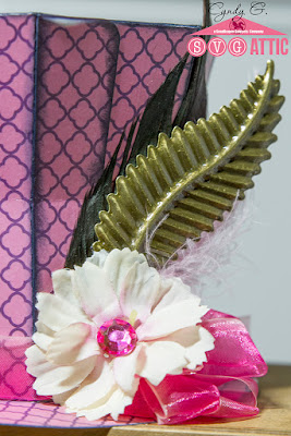 Mad Hatter top hat with feathers