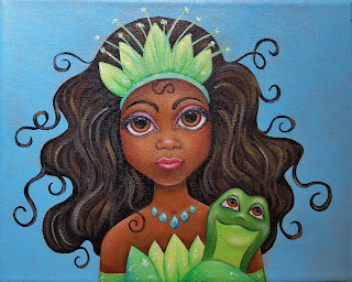 Big Eyes Disney Princesses Art Crawl