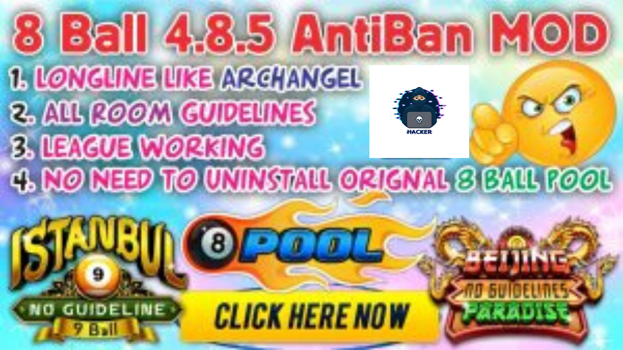 8 Ball Pool 4 8 5 Anti Baned Mod Free Download All Rooms Unlocked