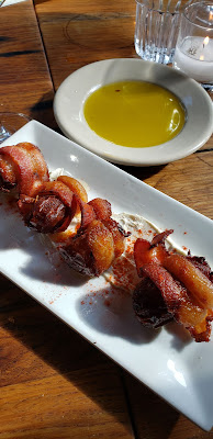 Bacon-wrapped dates.