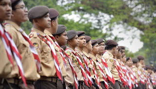 Hari pramuka, kode kehoratan dan tingkatan pramuka.