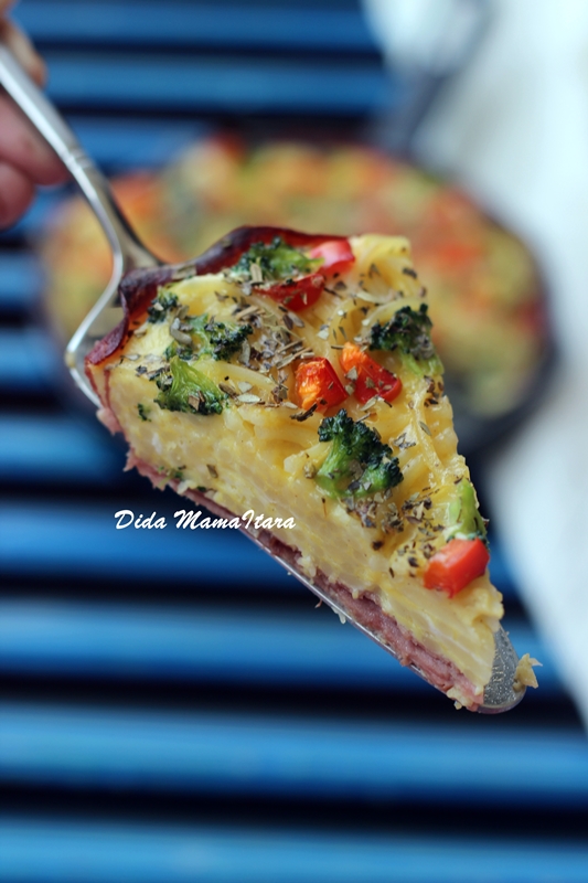   Dapur Itara: Baked Pasta Omelette