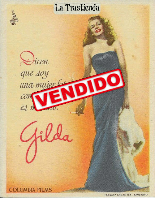 Programa de Cine - Gilda (Vertical) - Rita Hayworth - Glenn Ford