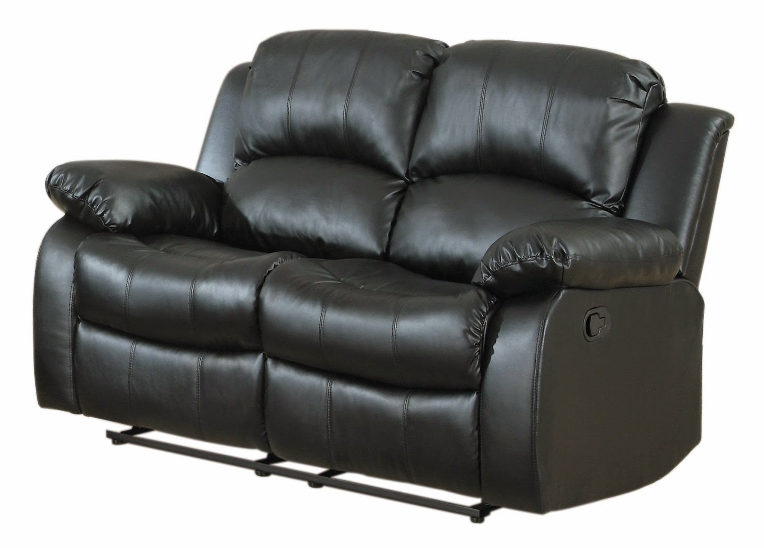 Cheap Recliner Sofas For Sale: Black Leather Reclining Sofa And Loveseat