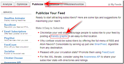 come inserire logo feed feedburneraggregatori blogger