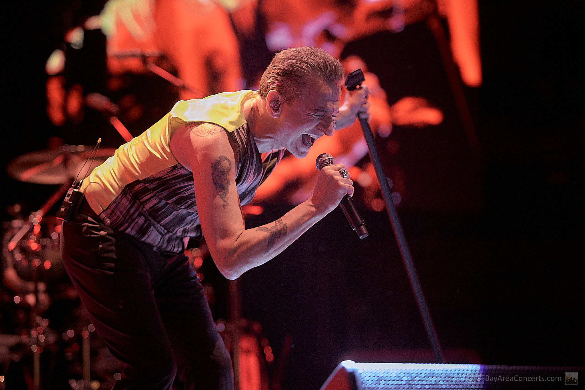 David Gahan of Depeche Mode @ the SAP Center (Photo: Kevin Keating)