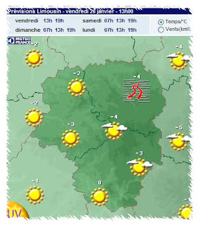 Limousin dans le froid