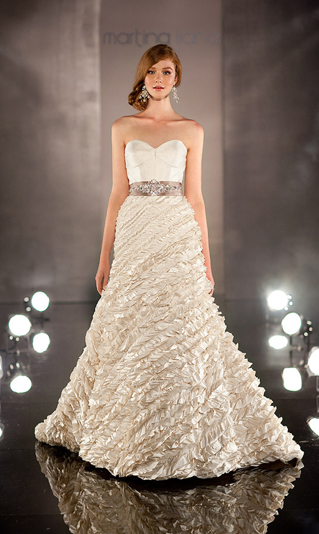 This wedding gown is modern it 39s elegant and would make anyone feel like a