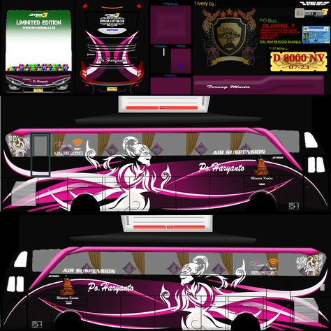 livery bussid po haryanto ban belakang 2