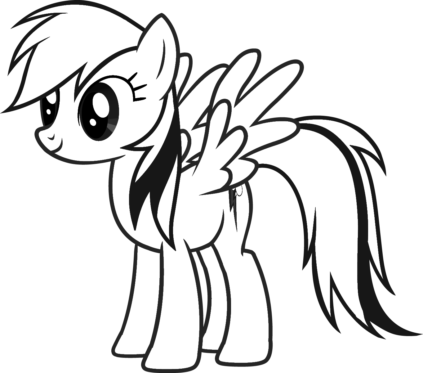 MLP rainbowdashcoloringpage