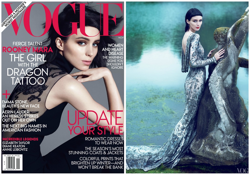 I can't even begin to say how much I love Rooney Mara's Vogue cover