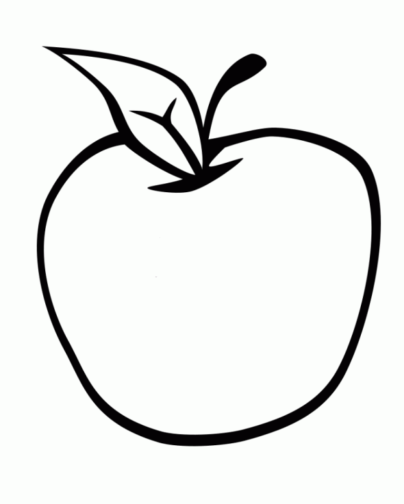 Apple Coloring Pages 5