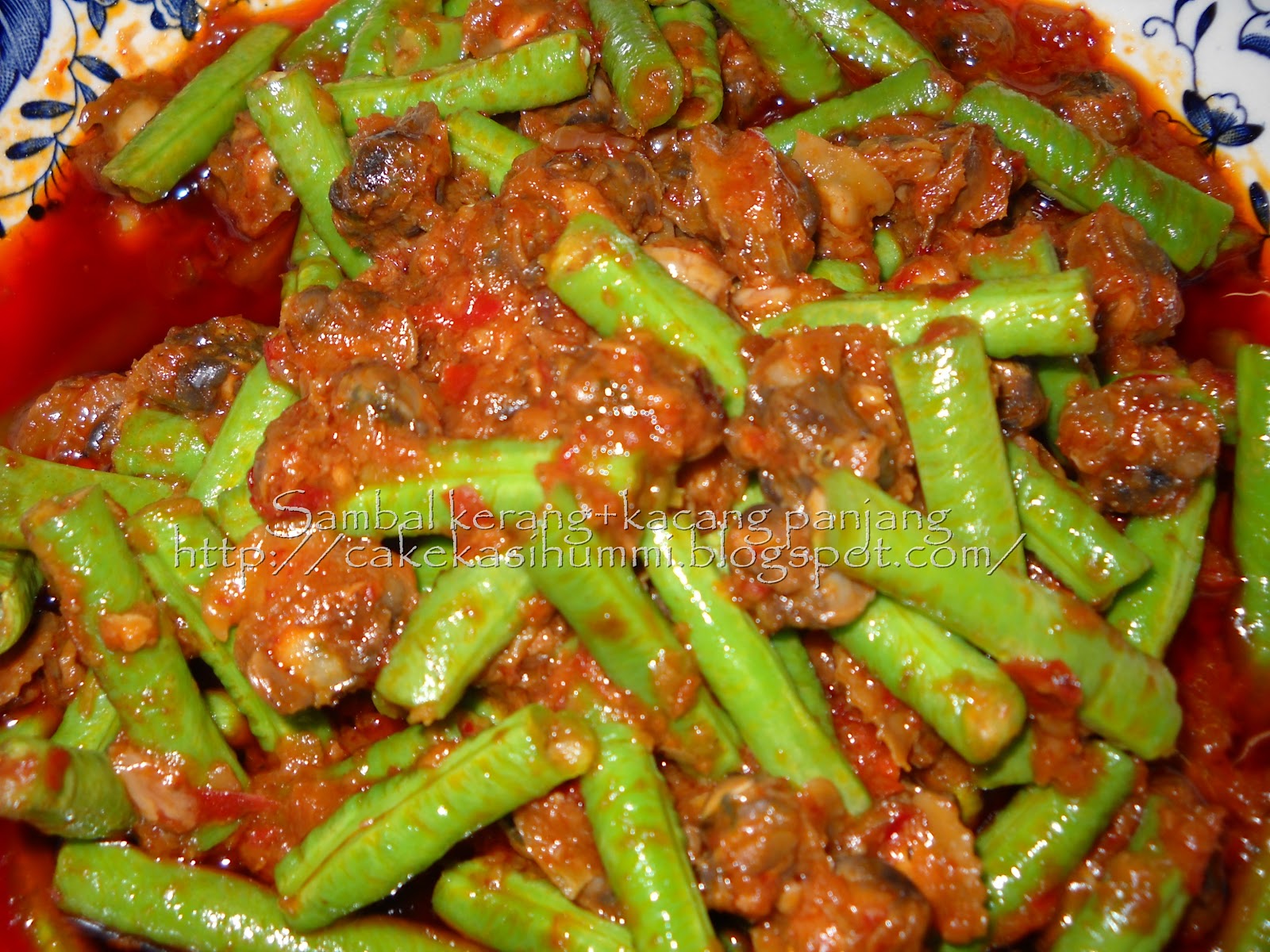 Cakekasih Ummi: Goreng kacang panjang + kerang