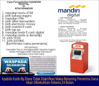 Hati-Hati Penipuan Modus Transfer E-cash Mandiri