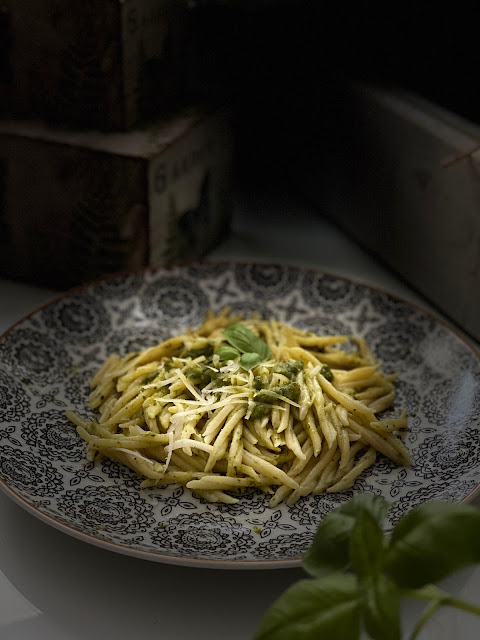 Pasta Trofie al pesto genovés