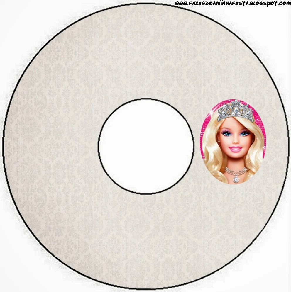 Barbie Life Style Free Printable CD Labels.