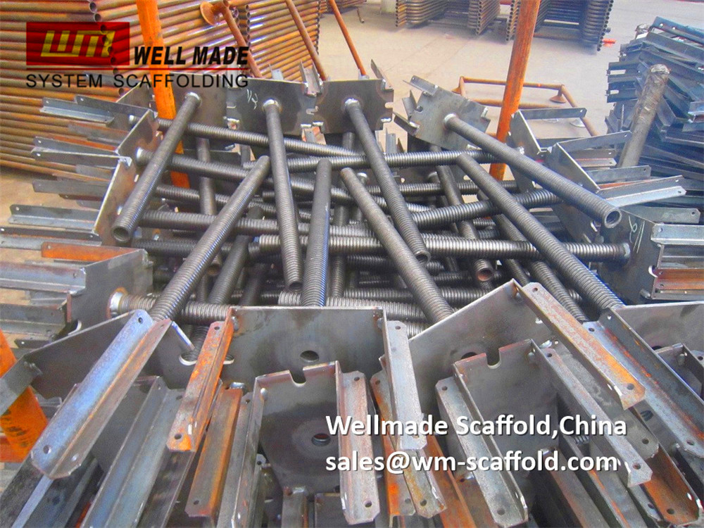 adjustable fork head jacks - scaffold jacks for slab formwork support - Wellmade China