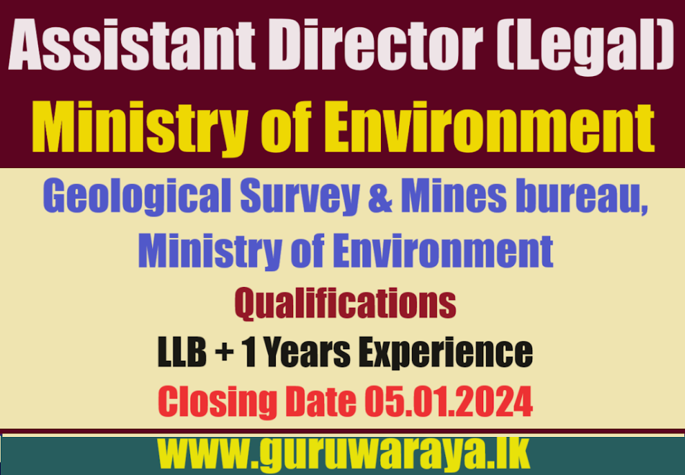 Assistant Director (Legal) - Ministry of Environement