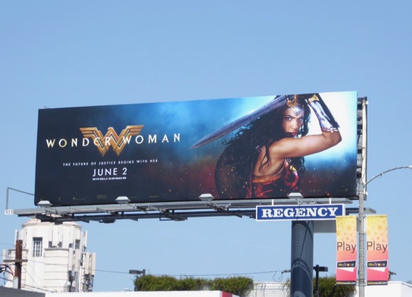 Wonder Woman movie billboard