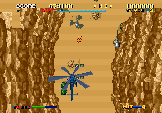 Simulador de voo Thunder Blade ROM para Arcade
