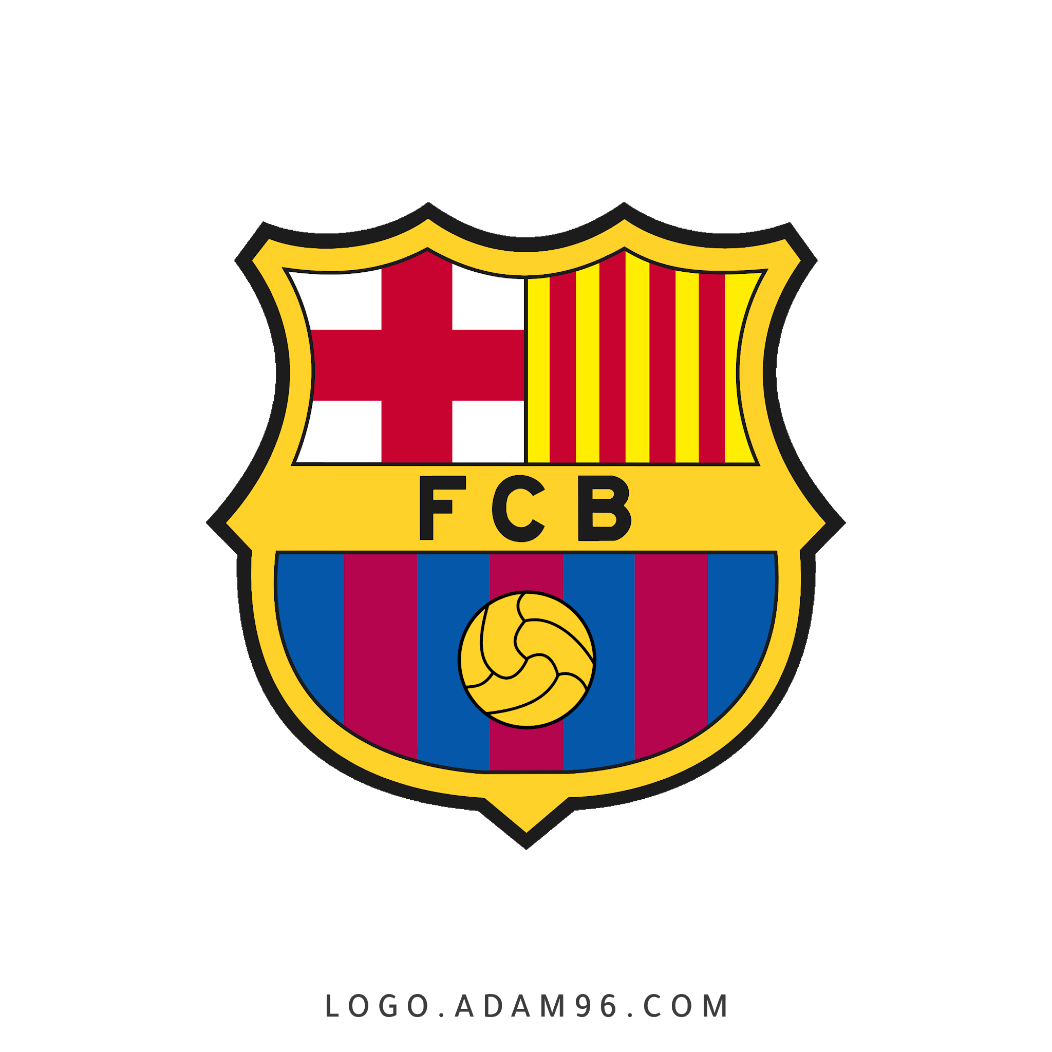 تحميل شعار نادي برشلونة لوجو نادي برشلونة لكرة القدم بصيغة شفافة Logo FC Barcelona PNG