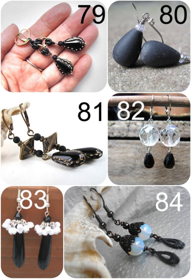 DIY verzameld/collected - juwelen met druppels/jewelery with drop beads and shapes