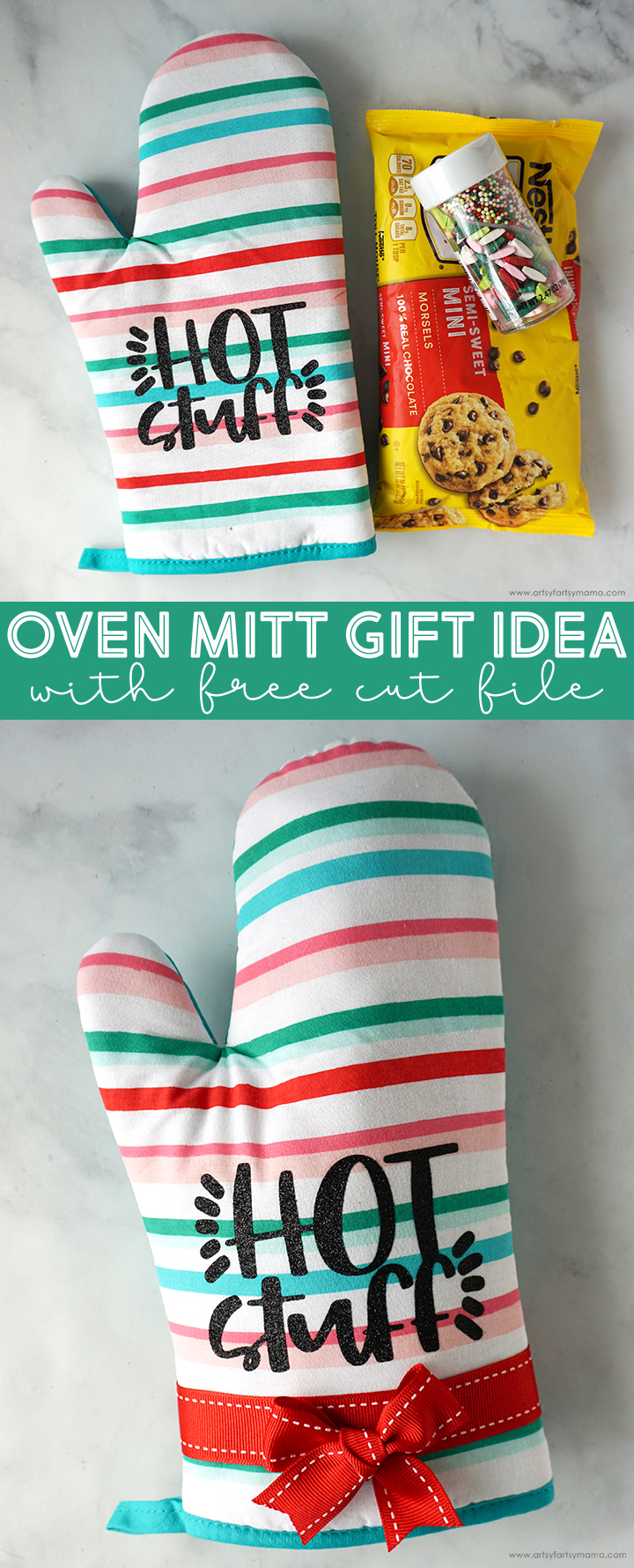 Oven Mitt Gift Idea + Free Cut File