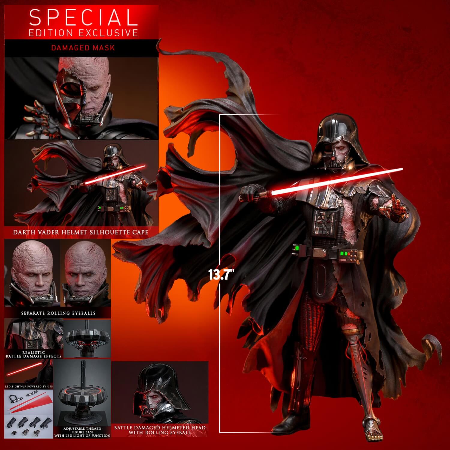 Darth Vader (Battle Damaged): uma figura imperdível para colecionadores
