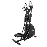 Sole CC81 Cardio Climber for HIIT training, combines stepping & climbing exercise, with 250 lb flywheel, 20 ECB resistance levels, 10 programs, Bluetooth