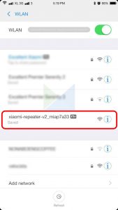 SSID Xiaomi Repeater