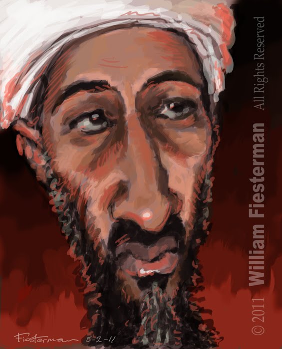 osama bin laden caricature. Caricature of Osama bin Laden