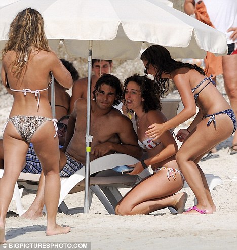 Rafael Nadal Shirtless. Rafael Nadal poses for a