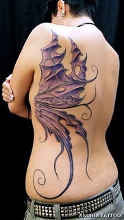 Back Body Butterfly Tattoos For Female