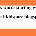 Ology Suffix words starting with B