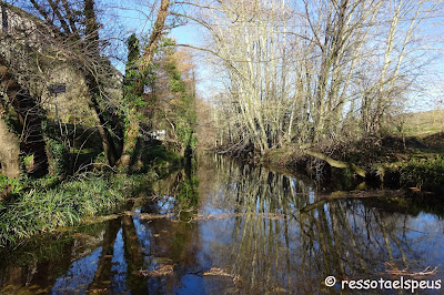 El volcà de la Banya del Boc i Rocacorba des de la vall de Llémena