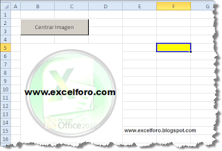 VBA: Centrar una imagen en el interior de una celda de Excel.