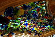 Bellagio lobby skylight with Chihuly glass. (dsc )