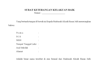 Yuk Lihat 10+ Surat Kelakuan Baik Dari Sekolah 2020 ✅