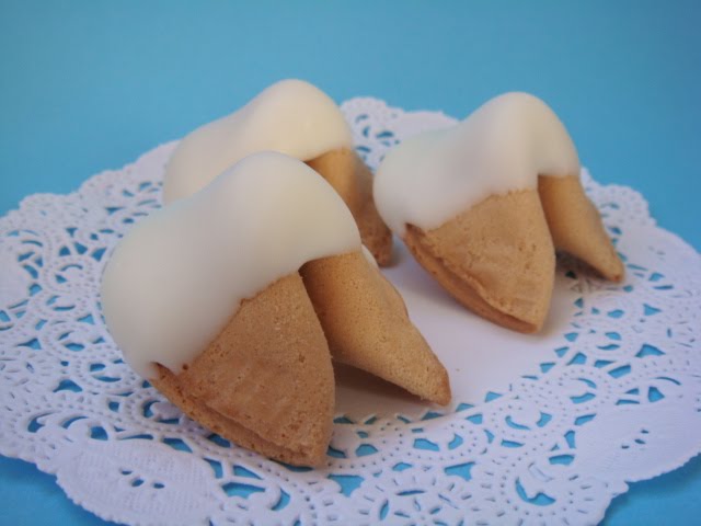 Dipped Fortune Cookies. Dipped Fortune Cookie Treats