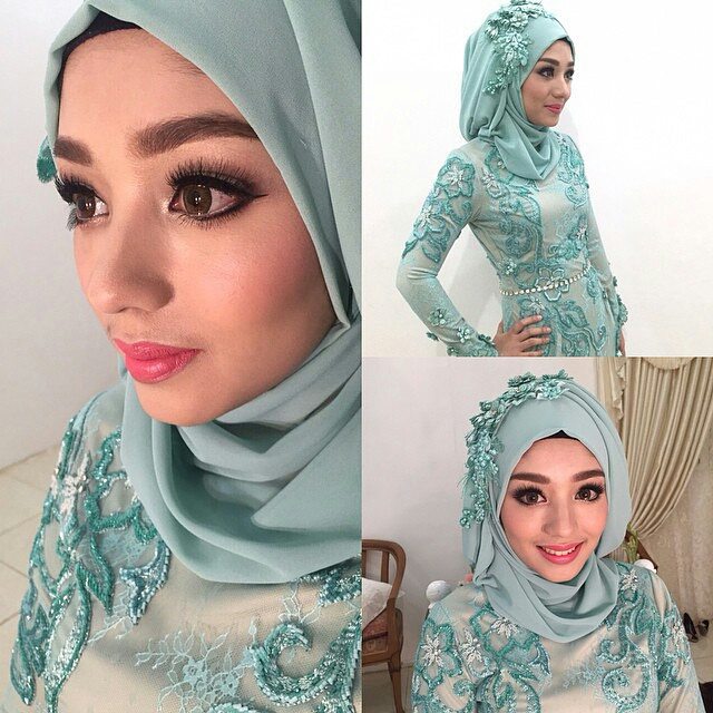 64 Model Kebaya Modern Brokat Hijab  Non  Hijab  Terpopuler 