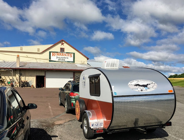 Harvest Hosts site, Rohrbach's Farm Market, Bakery and Barn Loft, tiny trailer camping