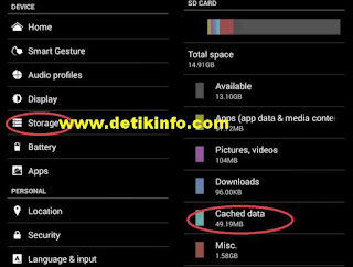 Apa itu Cache data dan pengaruh menghapusnya di Android ?